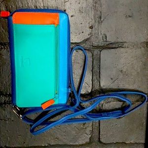 Mywalit Zip Round Multi Purse with Shoulder Strap